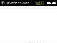 Tablet Screenshot of flowersbythedozen.com